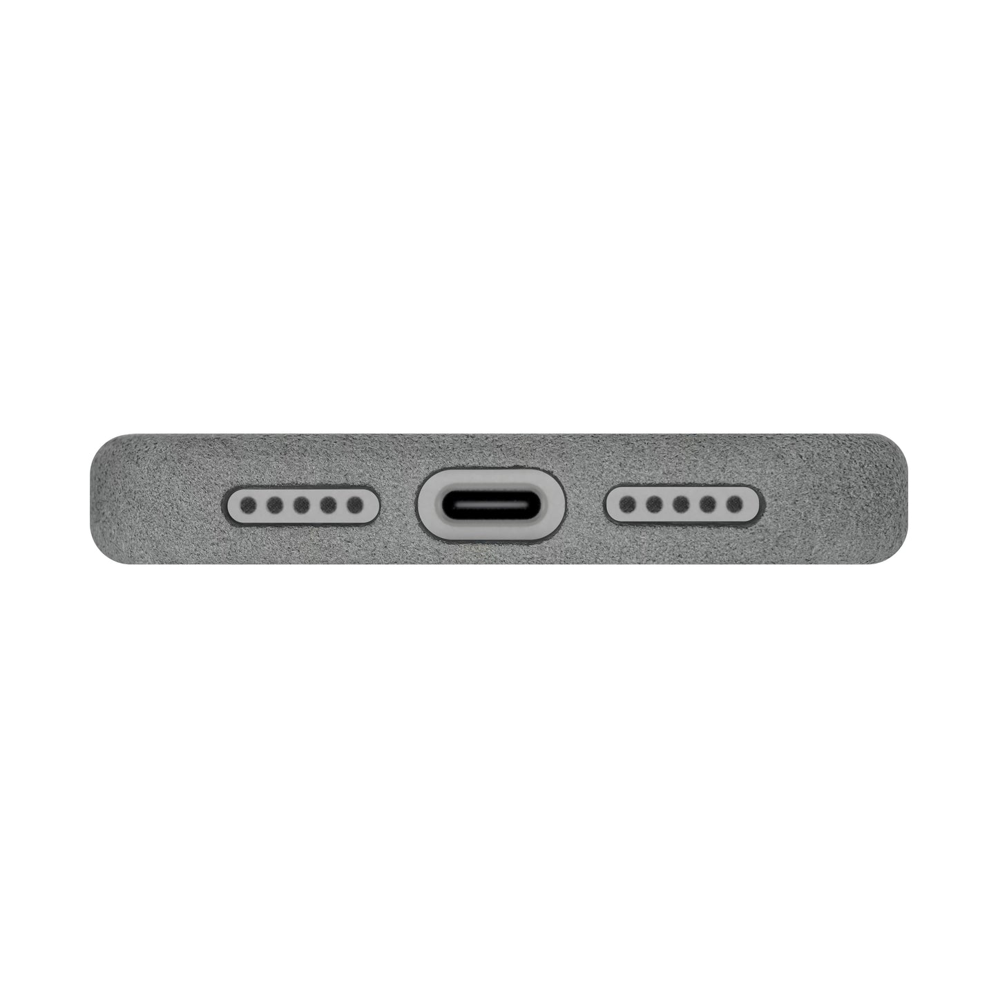 Kadife Alcantara Leather Case For iPhone 17 Pro Max-Gray