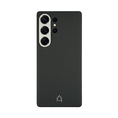 Desen Series A-Case for Samsung Galaxy S25 Ultra - Slim & Lightweight Aramid Fiber Case with Magnetic Compatibility and Case-Less Touch Feeling (6.9-Inch)"-Black