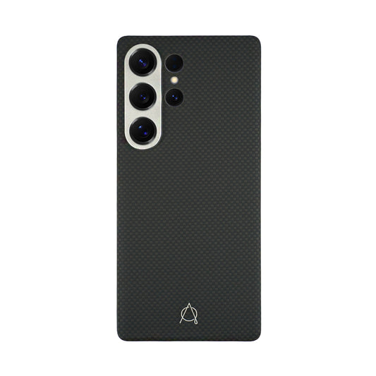 Desen Series A-Case for Samsung Galaxy S25 Ultra - Slim & Lightweight Aramid Fiber Case with Magnetic Compatibility and Case-Less Touch Feeling (6.9-Inch)"-Black