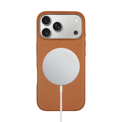 Amur Genuine Leather Case for iPhone 17 Series - Brown