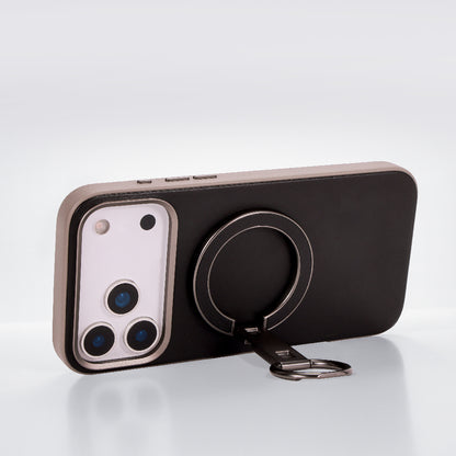 Kilyos Vegan Leather Phone Case With Holder 2 in 1 - Black