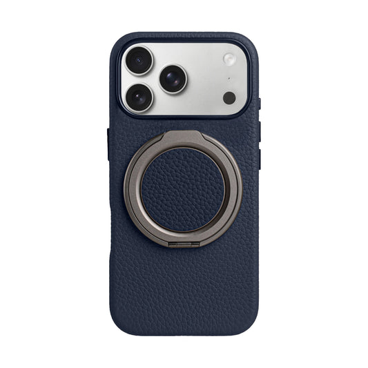Amur Genuine Leather Phone Case With Grip 2 in 1 - Blue