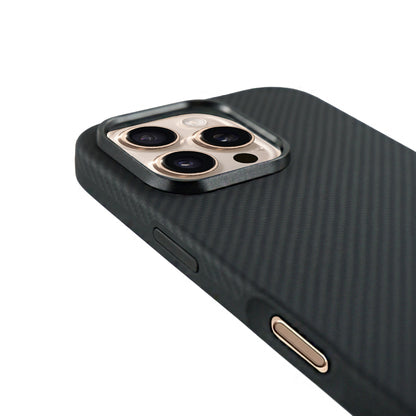 Savar 600D Aramid Fiber Case For iPhone 16 Pro-Black