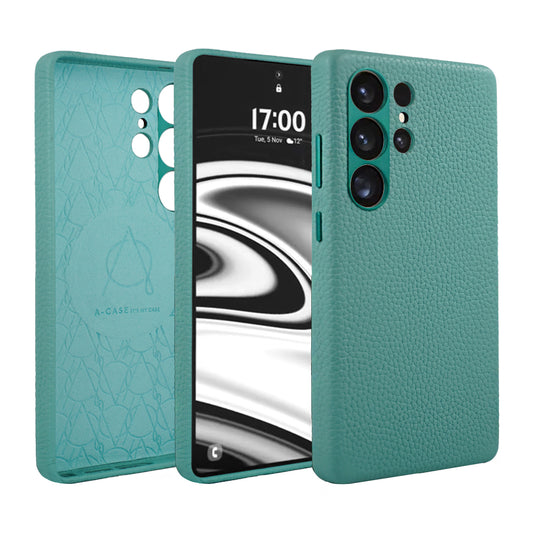 Amur Series A-Case for Samsung Galaxy S25 Ultra - Slim & Lightweight Genuine Leather Case with Magnetic Compatibility and Case-Less Touch Feeling (6.9-Inch)" – Tiffany