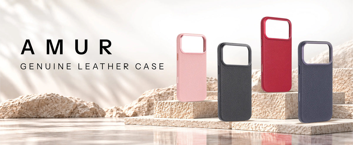 Amur genuine leather case in four colours