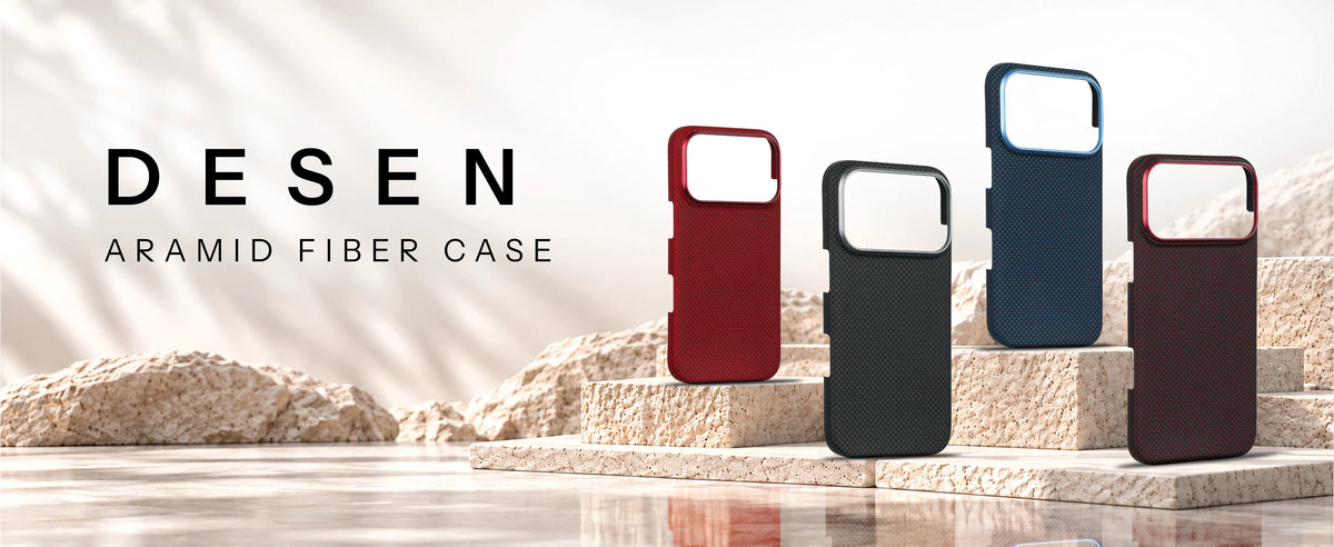 Desen aramid fiber case in four colours