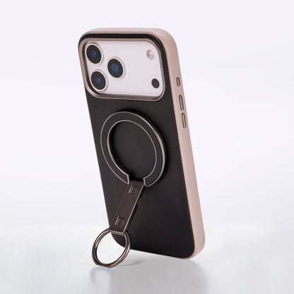 Kilyos Vegan Leather Phone Case With Holder 2 in 1 - Black