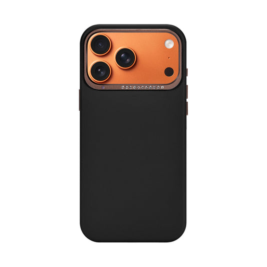 Alimli Vegan Leather Case For iPhone 17 Pro Max-Black